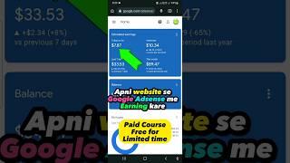 Apni website kaise banaye aur paise kaise kamaye adsense se paise kaise kamaye 2024 #earnmoneyonline