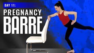 Pregnancy Barre Workout | Day 11 - 30 Minute Prenatal Barre Workout (Pregnancy Workout Challenge)
