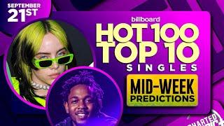 MID-WEEK PREDICTIONS | Billboard Hot 100, Top 10 Singles | September 21st, 2024