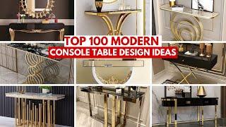 100 Modern Console Table Design Ideas | Entryway Marble Console Table For Home Decorating