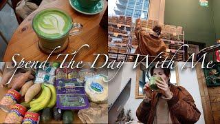 SPEND THE DAY WITH ME VLOG (going to cafe, grocery shopping, cooking dinner) 