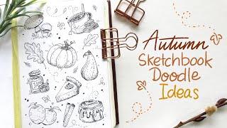 Sketchbook Drawing Ideas: Quick Autumn Doodles