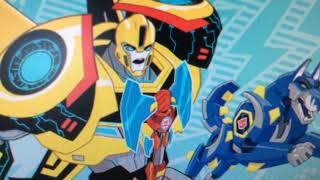 Power Surge Bumblebee with Buzzstrike and Sawback Promo Image