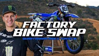 FACTORY BIKE SWAP! Fabio QUARTARARO rides Maxime RENAUX's FACTORY YZ450FM