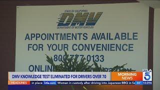 DMV knowledge test no longer required for most drivers 70 and older