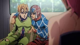 Fugo falls on Trish - JoJo's Bizarre Adventure: Golden Wind Ep 14(ジョジョ)