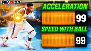 I FOUND THE FASTEST PLAYER POSSIBLE IN NBA 2K23  ALL 99 SPEED STATS BUILD!