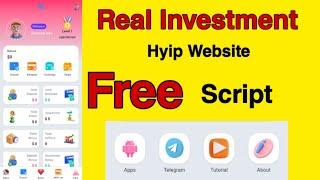 Real Investment Hyip Script Free Download Link || Hyip Source Code|| Ponzi Website Script