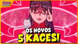 ESSES SERÃO OS NOVOS 5 KAGES EM BORUTO