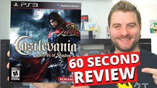 Castlevania Lords of Shadow 60 Second Review #shorts