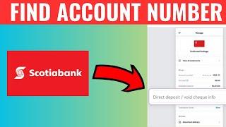 How To Find Account Number Scotiabank App