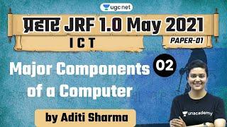 07:00 AM - JRF 1.0 May 2021 | ICT by Aditi Sharma | Major Components of a Computer