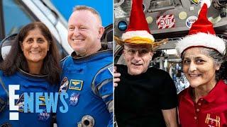 Festive Photo Raises Questions Over Stranded Astronauts’ Timeline | E! News