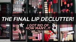 I got Rid of OVER HALF Of My Lip Products?! | Declutter | Jamie Paige