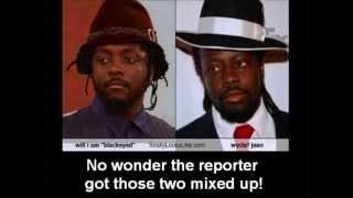 News Reporter Mistakes Will.i.am for Wyclef Jean With Funny Pictures and Subtitles!