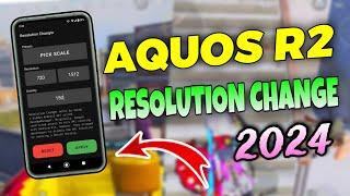 Aquos R2 Resolution Change With Pc 2024 | How To Change Aquos R2 Resolution |  PUBG Mobile Lag Fix