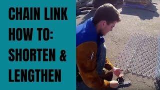 Chain Link Fence How-To: Shorten & Length Rolls (removing needles)