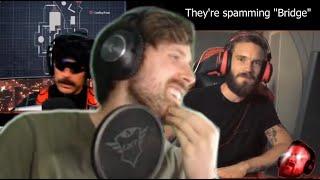 Forsen  Reacts - Dr Disrespect asks PewDiePie about the "Bridge" BOTH CAMS