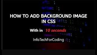 How To Add Background Image In Html | Image No Repeat | Full Screen