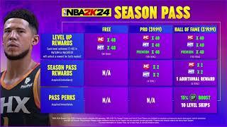 NBA 2K24 SEASON PASS & REWARDS + MORE