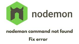 nodemon command not found in visual studio code  solution in windows . Linux in Hindi 2022