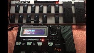 Roland GR55 and Behringer FCB1010 midi connection