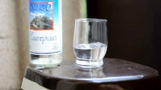 Ouzo + water effect