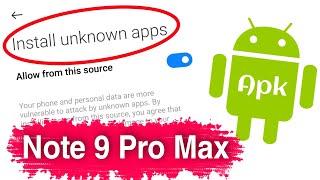 How to Off Unknown Sources in Redmi Note 9 Pro Max | Redmi Note 9 Pro Max Unknown Sources Setting