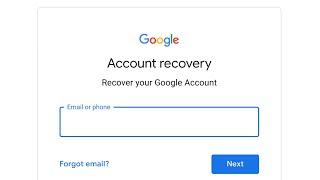 Google, Gmail, YouTube Account Recovery - Reset Password