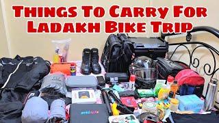 Things To Carry For Ladakh Bike Ride 2024 | Ladakh Bike Ride Preparation | 2024 | Rider Razzak