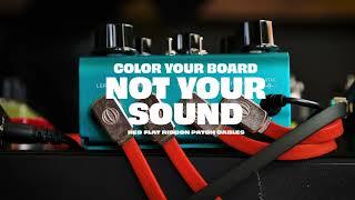 Ernie Ball: Flat Ribbon Patch Cables in Red