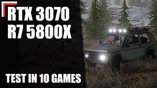 AMD Ryzen 7 5800X + RTX 3070 — Test in 10 Games! [1080p, 1440p, 4K]