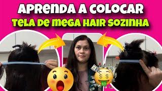 COMO COLOCAR MEGA HAIR SOZINHA EM CASA (aulão completo) #megahairfitaadesiva #cabelo #hair