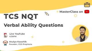 TCS NQT Verbal Ability Questions and Answers 2021