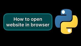 How to open website in your browser automatically with python #Shorts