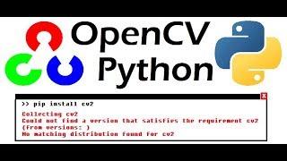 How to install OpenCV (easiest way)