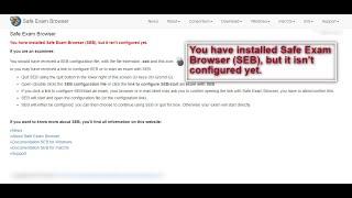 How to Start Exam with Safe Exam Browser?