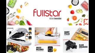 Fullstar 9-in-1 Deluxe Vegetable Chopper Kitchen Gifts | Onion Chopper & Dicer | Peeler, Spiralizer