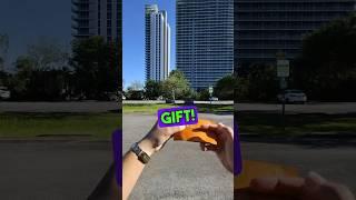 Secret Money gift in miami #financialfreedom #miami #cryptowealth #cashgift