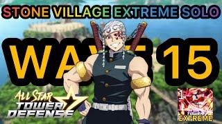 Stone Village Story Mode EXTREME (Wave 15) | Full Auto Skip Gameplay - All Star Tower Defense