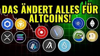 ALTCOINS: Diese eine Sache ändert ALLES!