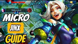 WILD RIFT ADC MICRO GUIDE | HOW TO PLAY JINX IN LANE TO CARRY
