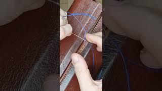 Intermediate hand sewing - 2 tone stitching