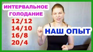 ИНТЕРВАЛЬНОЕ ГОЛОДАНИЕ. Наш опыт. Периодическое голодание 16/8, 12/12, 14/10, 20/4. NG fitness