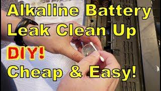 DIY:  How To Clean Up an Akaline Battery Leak