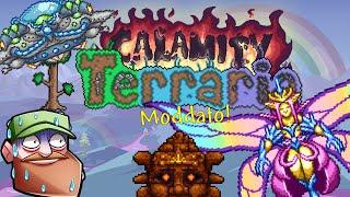 LA FATA! I MARZIANI IL GOLEM! IL NATALE !  Terraria Moddato E13