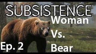 Subsistence Day 2 Killing Our First Bear! New Alpha Survival Game With A.I. Hunters!