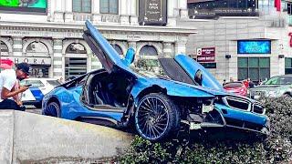 Ultimate Luxury Car CRASH Compilation: EXPENSIVE Exotic Wrecks!