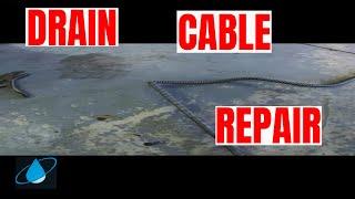 Repairing a kinked drain cleaning cable