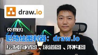 职场绘图利器：drawio，使用draw.io绘制流程图、泳道图、架构图基础教程